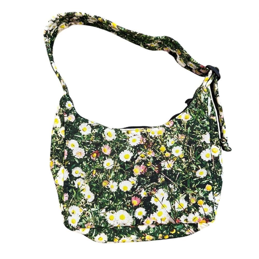 Baggu Mini Nylon Shoulder Bag in Daisy / Floral Purse Handbag - Picture 4 of 12